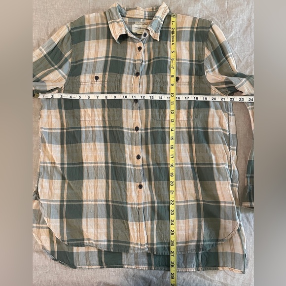 Denim & Supply Ralph Lauren Green Plaid Shirt - Picture 3 of 5